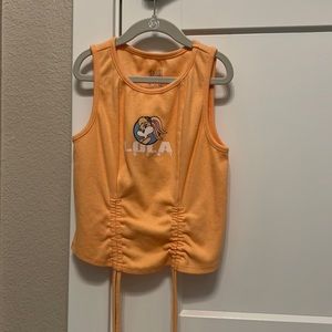 Lola bunny from Space Jam Neon Orange adjustable string shirt!
